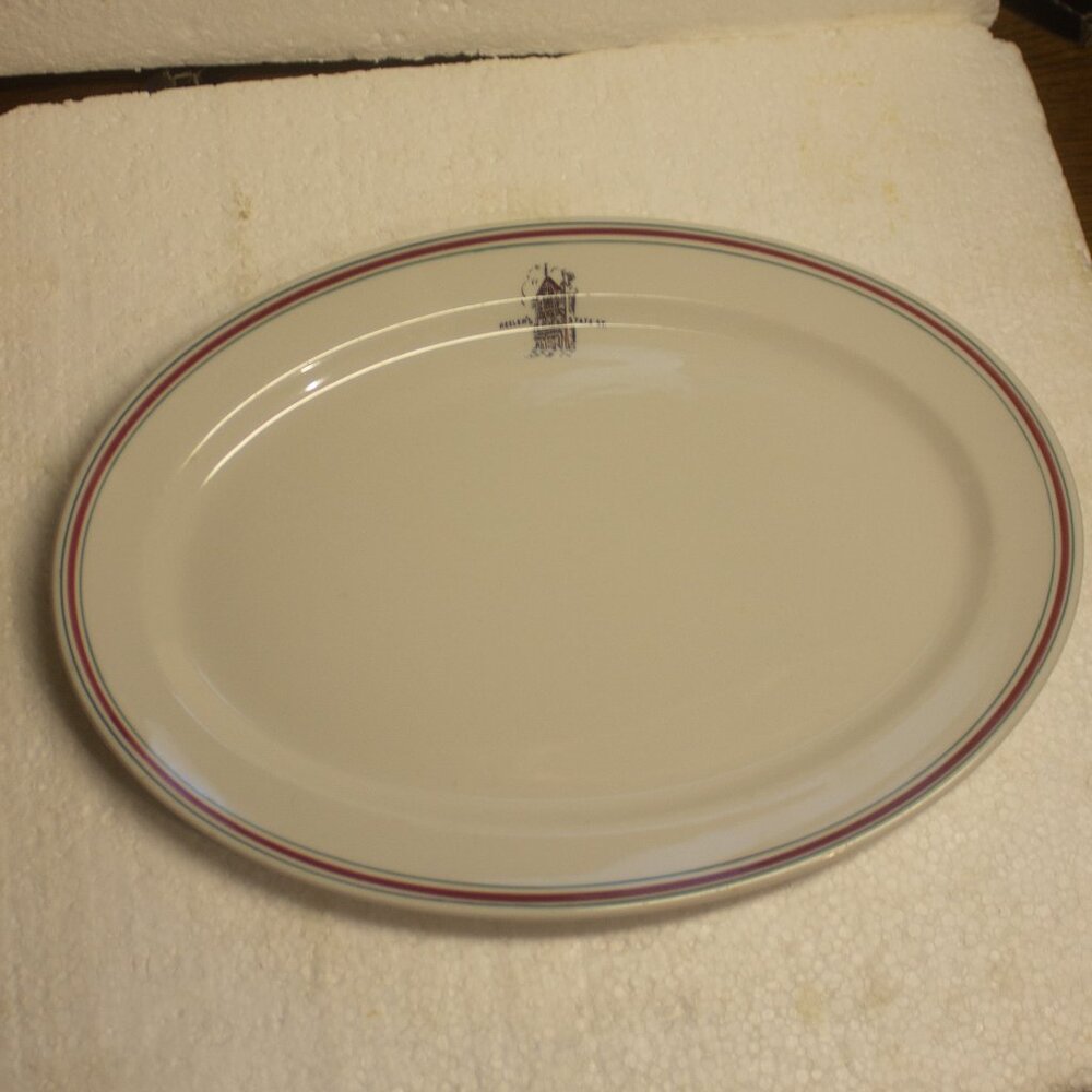 Vintage Mayer China Keeler's State Street Albany New York Oval Platter